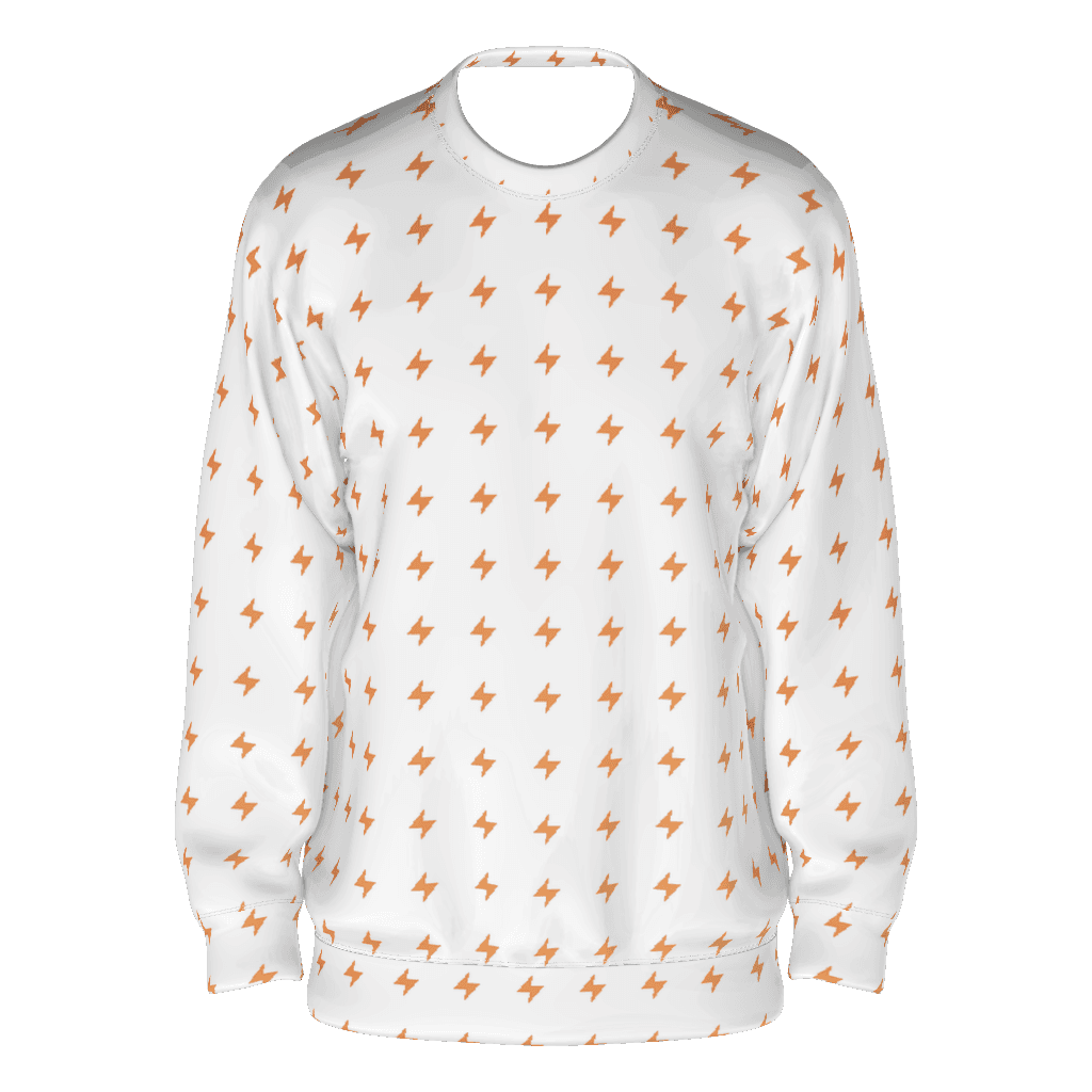 Unisex Sweatshirt (AOP), White front