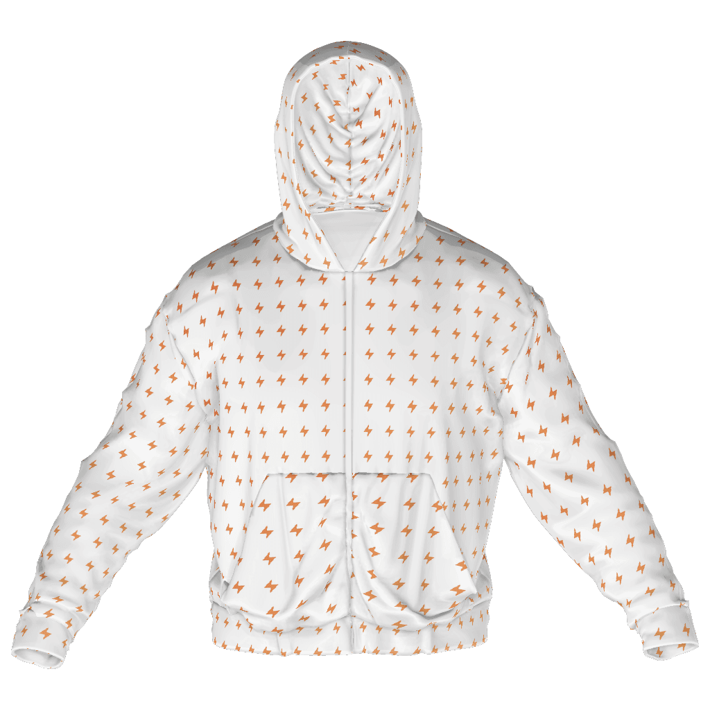 Printful 717 All-Over Print Recycled Unisex Zip Hoodie